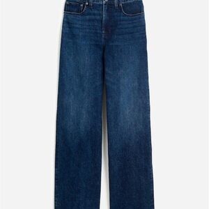 Madewell perfect vintage wide leg jeans in nighthawk size 24